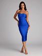 Fabulous Allure Strapless Bodycon Midi Dress - thumbnail 4