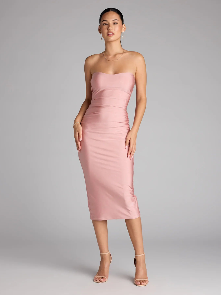 Fabulous Allure Strapless Bodycon Midi Dress 5