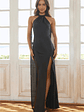 Golden Empress Satin Maxi Dress - thumbnail 6
