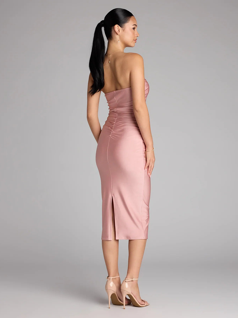 Fabulous Allure Strapless Bodycon Midi Dress 6