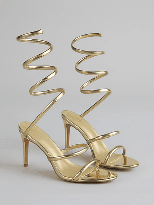 Golden Hour Spiral Stiletto Heels