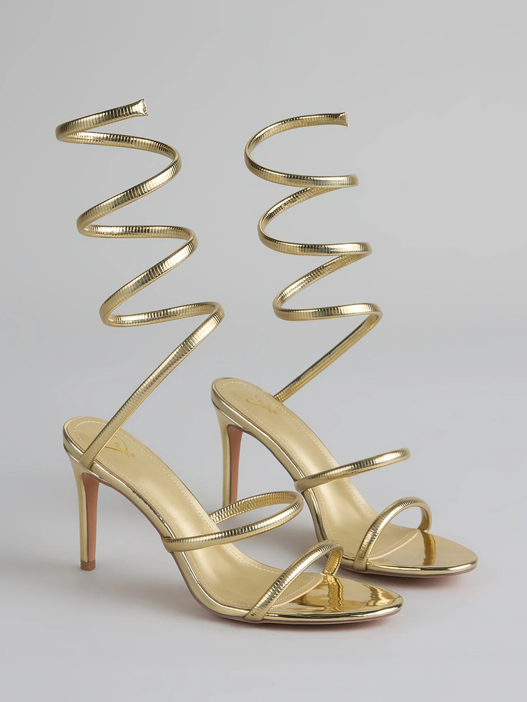Golden Hour Spiral Stiletto Heels 1