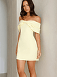 Face Card Off Shoulder Mini Dress - thumbnail 2