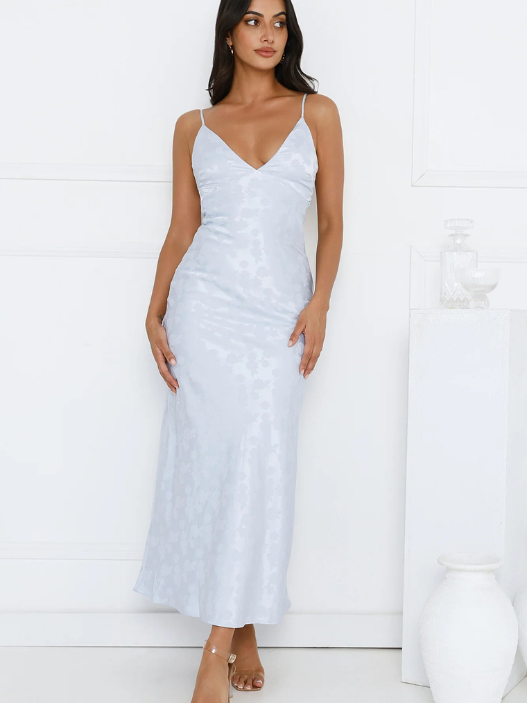 Floral Kiss Satin Maxi Dress 7