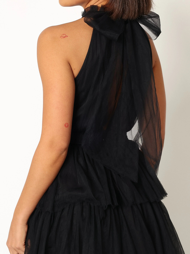 Frances Halterneck Maxi Dress - Black 2