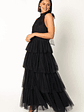 Frances Halterneck Maxi Dress - Black - thumbnail 3
