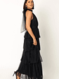 Frances Halterneck Maxi Dress - Black - thumbnail 4