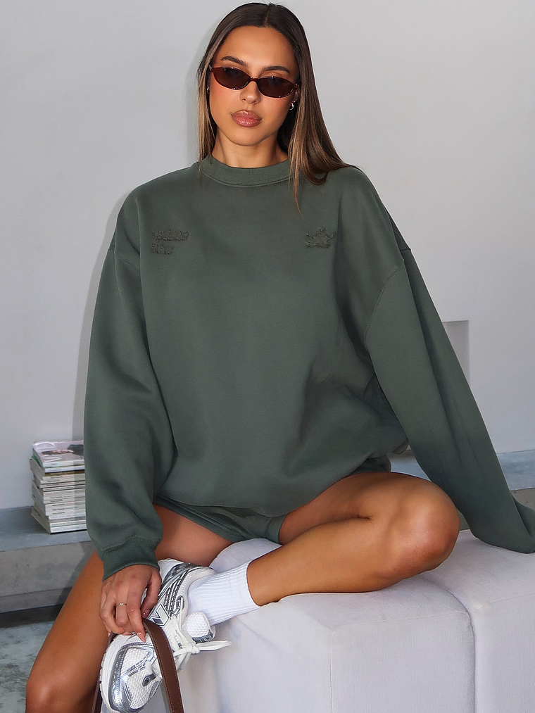 From The Archives Lexi Oversized Sweater Khaki 1