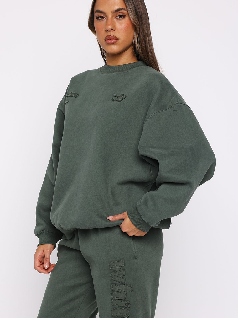 From The Archives Lexi Oversized Sweater Khaki 3