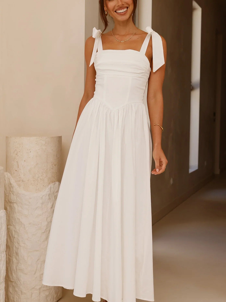 Haisley Maxi Dress - White 1
