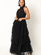 Frances Halterneck Maxi Dress - Black - thumbnail 8