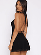 Golden Nights Mini Dress Black - thumbnail 5