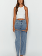 Gem Diamante Trim Wide Leg Denim Jeans - thumbnail 2
