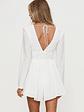 Halcyon Long Sleeve Romper White - thumbnail 5