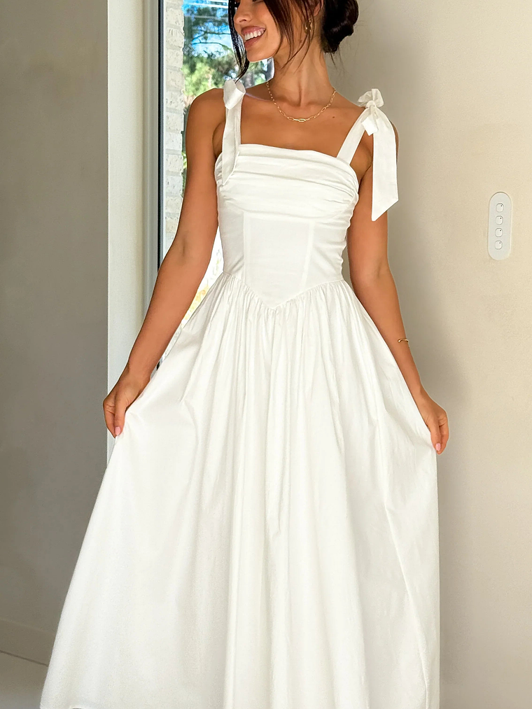 Haisley Maxi Dress - White 10