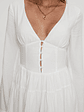 Halcyon Long Sleeve Romper White - thumbnail 6
