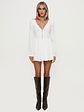 Halcyon Long Sleeve Romper White - thumbnail 7