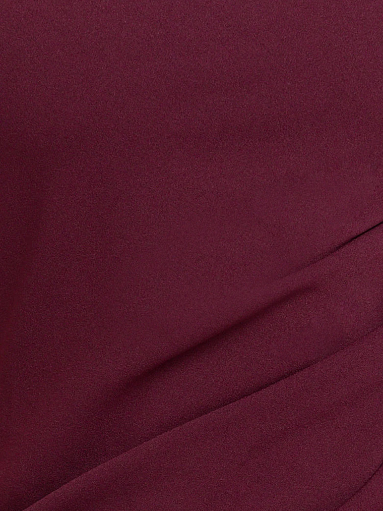 Genie Maxi Dress Off The Shoulder Dress in Wine 9