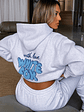 With Love Always Oversized Hoodie Grey Marle - thumbnail 1