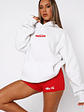 With Love In The Moment Oversized Hoodie Grey Marle - thumbnail 2