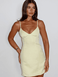 Feeling Tipsy Mini Dress Lemon - thumbnail 1