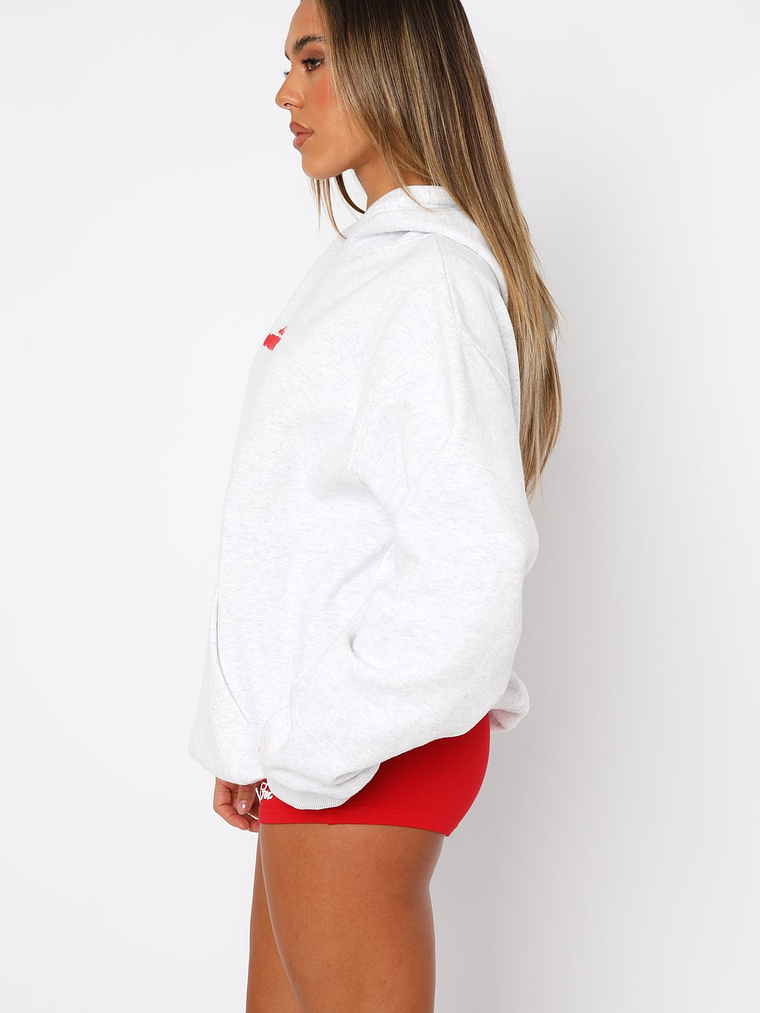 With Love In The Moment Oversized Hoodie Grey Marle 4