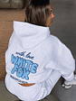 With Love Always Oversized Hoodie Grey Marle - thumbnail 5
