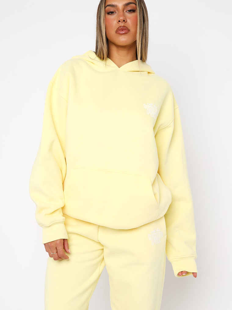 With Love Always Oversized Hoodie Lemon 2
