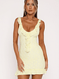 Take A Bow Mini Dress Lemon - thumbnail 2