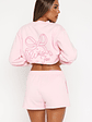 Love You Forever Lounge Shorts Pink - thumbnail 4