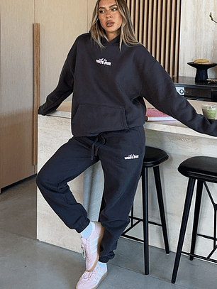 With Love In The Moment Sweatpants Charcoal