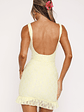 Take A Bow Mini Dress Lemon - thumbnail 4