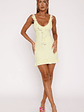 Take A Bow Mini Dress Lemon - thumbnail 5