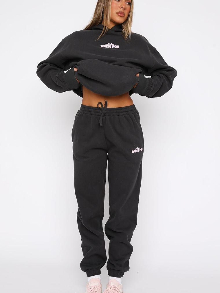 With Love In The Moment Sweatpants Charcoal 3