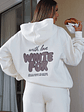 With Love Always Oversized Hoodie Cream - thumbnail 1