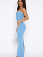 Break It Off Maxi Dress Blue - thumbnail 4