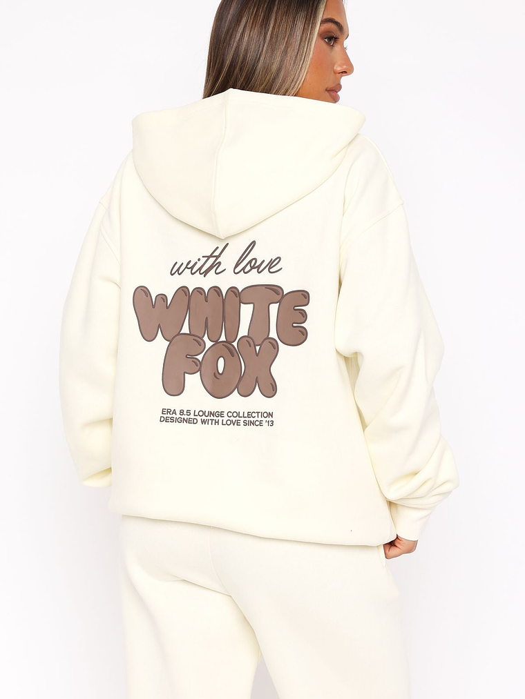 With Love Always Oversized Hoodie Cream 5