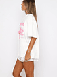 With Love Forever Oversized Tee White/Pink - thumbnail 3