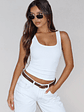 Let Me Adore You Ribbed Tank Top White - thumbnail 5