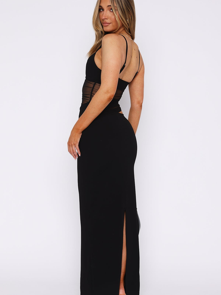 Call Me Up Maxi Dress Black 6