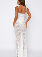Tell Me I'm Pretty Lace Maxi Dress White - thumbnail 4