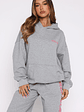 Lucky Thirteen Shaya Oversized Hoodie Dark Grey Marle - thumbnail 2
