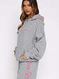 Lucky Thirteen Shaya Oversized Hoodie Dark Grey Marle - thumbnail 3