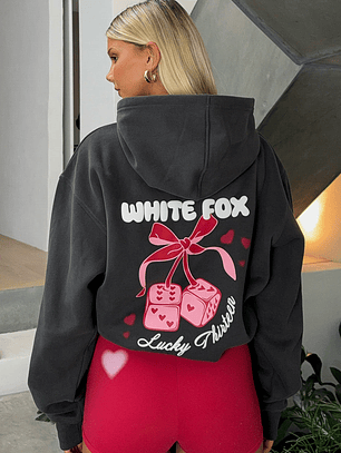 Lucky Thirteen Cheyenne Oversized Hoodie Charcoal