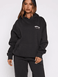 Lucky Thirteen Cheyenne Oversized Hoodie Charcoal - thumbnail 2