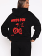 With Love In The Moment Oversized Hoodie Black - thumbnail 4