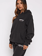Lucky Thirteen Cheyenne Oversized Hoodie Charcoal - thumbnail 3