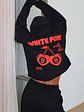 With Love In The Moment Oversized Hoodie Black - thumbnail 5