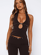 Firestorm Halter Top Chocolate - thumbnail 2