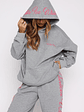 Lucky Thirteen Shaya Oversized Hoodie Dark Grey Marle - thumbnail 5